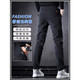 FIFANWO [deux paires] Jeans décontractés d'été pour le nouveau pantalon masculin pour hommes stimulant petit pantalon de style coréen droit 653 noir + gris 32 [(2 pieds 5) poids 135-145jin [Jin est égal à 0,5 kg]]]