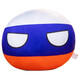 Ball polonais oreiller national balle en peluche jouet poupée Doll Pendants Animation 2d Nations Unies 40 cm