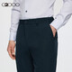 G2000 Men's Wear 2025 Spring and Autumn Smooth and Crisp Fabric Machine Washable Commuting Formal Suit Pants Dark Navy Blue - Slim Fit 32