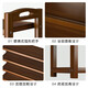 Sizhuge home door shoe rack solid wood floor-to-ceiling storage rack simple storage shoe cabinet multi-layer entrance shoe storage living room storage 5 layers - 70cm long full board