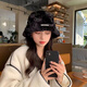 BOLSRO Fisherman's Hat Fall and Winter Big Hat New Women's Korean Style Same Model Thickened Japanese Ear Basin Hat Khaki Color All Size