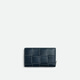 Bottega Veneta Return BV Valentine's Day Gift Men's CASSETTE Wrap-around Zipper Wallet Dark Blue/Natural Color One Size