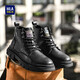 Hailan Home Hla Martin Boots Men's Outdoor Casual Casual Style British All-Match Work Boots Haagzm3ab70373 Negro 41