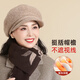 SOMUBAY (SOMUBAY) middle-aged and elderly hats for mothers, autumn and winter warm fashionable berets for grandmothers in winter wool cold-proof caps, Mocha single hat, one size fits all 56-58CM