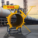 Tiger King pipe cutter manual heavy-duty large diameter fire pipe rotary stainless steel pipe galvanized water pipe cutter H30S (cutting range 698-864mm)