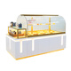 Yuch 24 años Nuevo gabinete de pan curvado Pantallado de pan Gabinete Bread Bread Bread Gabinet Gabinet Gabinet Gabinet Costa de vidrio comercial 9848 Mid-Dao Gabinete de un metro Precio
