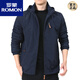 Romon (Romon) Jacket Men's Spring and Autumn Men's American American improvisada a prueba de agua Autumn Sports Chaqueta de otoño de otoño de mediana edad Khaki 9898 más Velvet 5XL