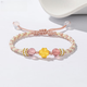 Junkiss 999 Pure Gold Four-leaf Clover Gold Bracelet Pure Gold Transfer Bead Bracelet Zodiac Year Gift for Girlfriend Pure Gold Four-leaf Clover Bracelet
