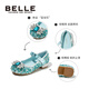Belle Children's Shoes Little Girls Princess Shoes Summer New Fashion Shoes Girls Sequined Crystal Shoes Children's Leather Shoes Silver 29 Foot Length 18.1-18.7cm