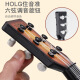 Babyjianle Children's Ukulele -Spielzeug, kleine Gitarrenanfänger können simulierte Instrumente spielen, Jungen und Mädchen Aufklärung Musikspielzeug [chinesischer Stil - Rot] Senden Sie Pick -Finger -Tisch