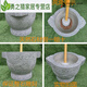 JPHZNB natural bluestone stone mortar for making glutinous rice cakes tools household old-fashioned rice cake making stone chili jar commercial large outer diameter 40 height 35 inner diameter 32 inner depth 22