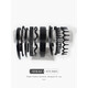Princess Xiang decorated simple headband non-slip toothed hair binding bangs pressed broken hair headband non-slip hairpin black hair hole female summer 3# glossy waves