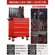 XMSJ reinforced drawer-type tool cart hardware tool box workshop tool cabinet repair small trolley box parts cabinet new five-draw red large + back plate + 352 pieces