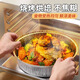 Sailoto air fryer paper tin foil plate barbecue box baking tin foil bowl household tin foil box food paper bowl 150 pieces with diameter 20cm3-5L thickened and high temperature resistant