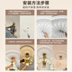 XMSJ French pu lamp plate gypsum base round European ceiling ceiling decorative line engraved combination parquet lantern base S7027-diameter 44cm 0mm