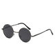 KAROND new product funny sunglasses, special glasses for driving, retro round frame sunglasses for men, funny sunglasses, round trendy birthday glasses, gold frame dark green film, high-definition polarizer, mirror box + mirror cloth