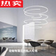 
Quality circular arc aluminum alloy lamp trough customized circular linear lamp bent aluminum groove arc line custom 12035 (with edges)