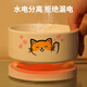 OEIN猫咪饮水机饮水器酸奶机水碗猫喝水喂食 猫碗冬天用 350ml雪域白喵陶瓷碗+多档B