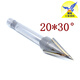 Yonghuan Og Couteau de chanfrein en alliage incrusté Poignée droite à travers le centre de soudage de soudage Blade conique 12356 degrés V-slot Tungsten en acier de mouture 459020 Handle 100 Longueur totale