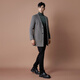 Manteau boni manteau homme et hiver manteau de laine moyen-longueur de la longueur moyenne.