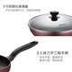 SUPOR non-stick pan set, non-stick wok, frying pan, soup pot, three-piece kitchen utensil set, gas induction universal, burgundy non-stick set, 3-piece set