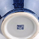 Orgulloso Jingdezhen Cerámica Nuevo jarrón de estilo chino Decoración de oficina Sala de estar Entrada Artesanía Soporte arqueológico Arte Regalo Horno Transformación Ji Blue Glaze Apreciación Jarrón + Base + Certificado