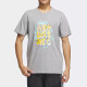 Ropa de adidas para hombres nuevos ropa deportiva de verano neo tejido transpirable en cuello redondo de altura corta de manga corta IP3887 gris s