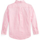 RALPH LAUREN Ralph Lauren children's clothing SS22 Logo embroidered solid linen long-sleeved shirt boys pink pink S