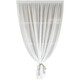 Xinfeiyu Velcro curtain gauze is light-transmitting and opaque, no need to punch holes to install bay windows, bedroom partitions, self-adhesive small window simple curtains, white - Venetian yarn - Velcro - free binding rope, width 0.7*1.0 height (including pleats) one piece