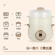 CHIGO electric stew pot, steamer, electric cooking pot, stew pot, stew pot, casserole, stew and steaming, all-in-one food supplement pot, stew soup cup, electric stew pot, electric casserole, soup pot, stew, water-proof porridge, multi-functional water-proof stew 1 liter - white porcelain gallbladder, intelligent appointment, three-dimensional heat conduction, anti-dry burning