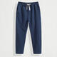 
ZMEX casual pants men's pants Chinese style spring, summer and autumn new loose harem pants nine-point bloomers men's black XL (120-130Jin[Jin equals 0.5 kg])
