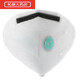 Le même masque anti-poussière 9700 V en pharmacie KN90 Emballage indépendant avec une vanne respiratoire anti-smog sur le travail industriel Protection de la poussière Mine de charbon Mine de charbon 9711V Vanne montée sur la tête (6 pièces)