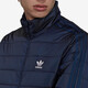 阿迪达斯 （adidas）三叶草棉服男装冬季薄款保暖棉衣立领防风运动服休闲外套 HL9215 2XL