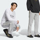 Adidas (adidas) sweatpants men's pants spring and autumn casual pants knitted loose straight pants trousers GK9273 JE3496 gray plus velvet M
