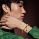 
Liufu Jewelry Fuman Heirloom Family-friendly gold-plated gold colored craftsmanship gold bracelet bracelet men's priced F63TBGB0122 42.65 grams (including labor cost 3881 yuan)