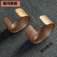 Yonghuan Tee Set Accessoires Glasmesse Anti-Scenen-Abdeckung Hitze Isolierring Japanische Holzbecher-Set Handheld Tee Leck Tee Anti-Scenen-Ringkaffee Holzbedeckung 6624