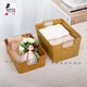 Cesta de bambú de bambú de Qushengyuan Cesta de almacenamiento de algas marinas japonesas Rectangular Cesta de almacenamiento de bambú de bambú Cesta de almacenamiento de mesa rectangular HC844-H-M