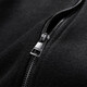 Sieben Wolf Jacke Herren Baseball Neck Wolle Jacke Herren Frühling warm warm bequeme windprofessionelle Jacke Single Jacke Herrenkleidung 001 (schwarz) 175/92a (xl)