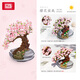 
Loz building blocks immortal bouquet assembly model home decoration toys 520 Valentine's Day gift 1661 cherry blossom pot plant