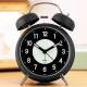Jam alarm jubilee rahasia siswa jam alarm anak-anak artefak bangun khusus dengan jam desktop nada dering besar bercahaya menonton bel mekanis jam alarm bercahaya [hitam 4 inci]