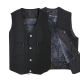 Xi Yi autumn and winter middle-aged and elderly men's vests dad and old man's suit casual elderly vest multi-pocket loose vest blue vest (spring and autumn) 3XL130-150Jin [Jin equals 0.5 kg]