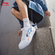 Li Ning (LI-NING) Haichuan丨Men's Shoes Cloud Technology Shoes Shoes Absorbing and Resilience Lightweight High-Elevation Climax Classic Casual Shoes Small White Shoes Standard White/New Aurora Blue-2 42