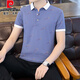 皮尔卡丹（pierre cardin）短袖男士T恤Polo打底衫2024新款男装翻领休闲短袖T恤男式上衣 679黑色 M