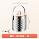 Yanxing Internet celebrity double-layer stainless steel ice bucket ice bucket bar ktv commercial beer bucket household storage bucket imported double-layer diamond + wooden lid 2L (free ice clip)