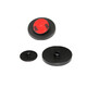 3R-Auto kleiner runder Mirror-Umkehrspiegel Rückspiegel kleiner runder Spiegel 360 Grad Rotatable Weitwinkelspiegel Reflektor Blindpot Assist Spiegel Schwarzer runder kleiner runder Spiegel [Spiegeldurchmesser 3,5 cm] 3R061