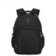 
KuQIDAISHU Backpack for men's new style business student schoolbag simple casual outdoor travel fashion personalized computer bag 9923 black