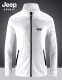 JEEP Jeep skin clothing for men and women 2022 summer new outdoor couple style ultra-thin breathable ice silk anti-purple line jacket jacket for men traveling and fishing UPF50 breathable clothing white sun protection clothing for men-Men's XL