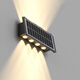 Yuanfang Solar Lighting Wall Washing Light Control Induction Outdoor Lighting Garden Landscape Wall Lamp Waterproof Projector Spotlight Double-sided Eight Beams