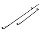 达亿瓦（DAIWA）CROSSFIRE穿越火线路亚竿远投船钓竞技翘嘴马口微物野钓新手鱼竿 2.14m /702MS.CS·Q/直柄