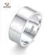 Aido diamond pt950 platinum ring men's fine platinum wide solid thick thick ring 15# 9.6-9.8g face width about 8.0mm